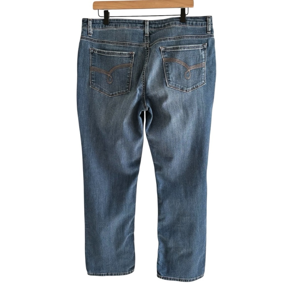 Riders by Lee Womens Jeans 16P Petite Mid Rise Straight Leg Stretch Denim Casual - Picture 5 of 16